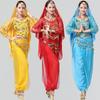 Women's Ethnic Long Sleeve Performance Set: Belly Dance Highlight Pants & Top