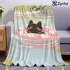 Cat In Pool Lightweight Microfiber Soft Christmas Fleece Blanket Warm Cozy Throw for Bed Sofa Office Travel All Season