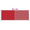 Side Awning Retractable 180 X 500 Cm Red