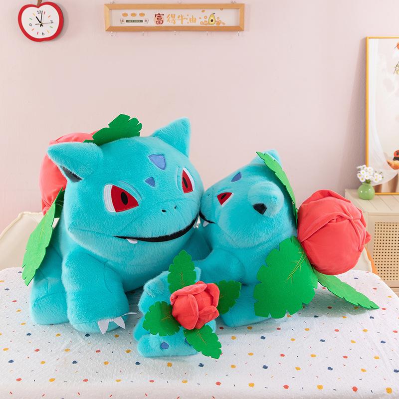 18-45cm Bulbasaur Plush Stuffed Toys Anime Doll Pillow Cartoon Ivysaur Plushie Kawaii Kids Xmas Birthday Gift
