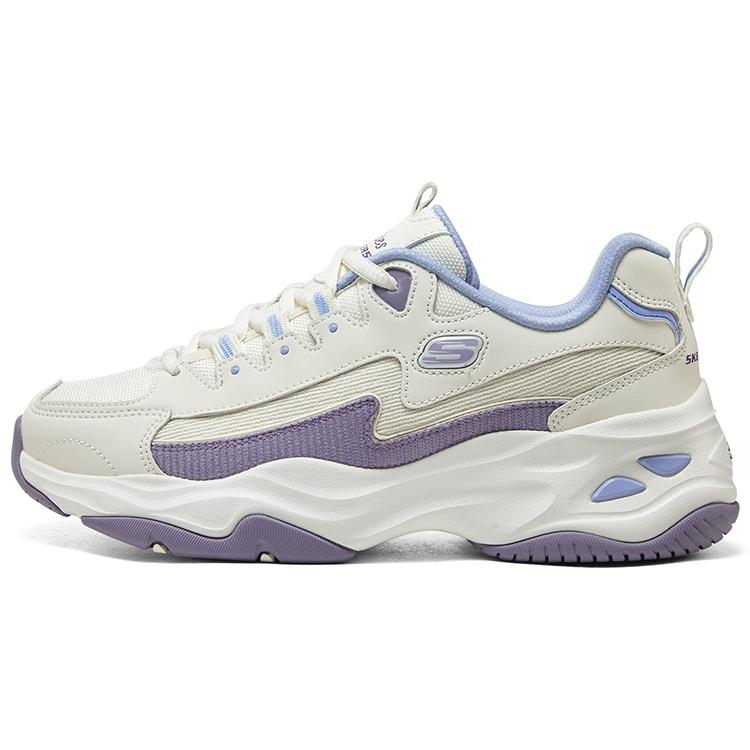 (WMNS) Skechers DLITES 1.0  Beige Purple Blue  Women s 896282-NTPR EU 38