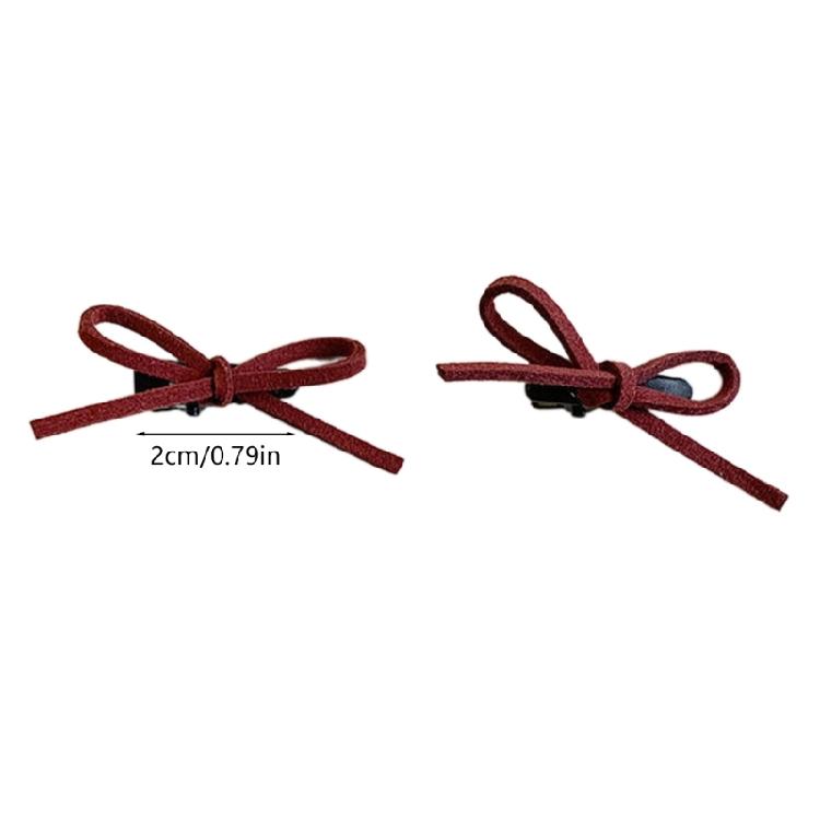 Elegant Hairpin Small Bow Hair Clip Bow Bowknot 2000s-style for Bunches