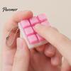 Keyboard Keychain 9-In-1 Fidget Toy with Ball Chain, Stress Relief Push Office Desk Button Finger Clicker Toy, 9-Keys Lightweight Gadget