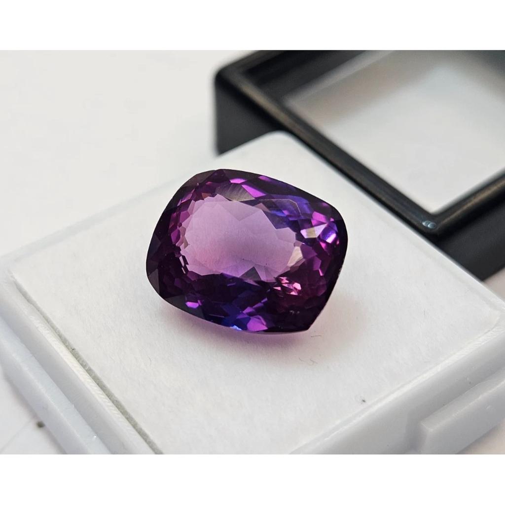 Fabulous Sapphire Purple Pink Cushion Cut 10 Ct Certified Loose Gemstone