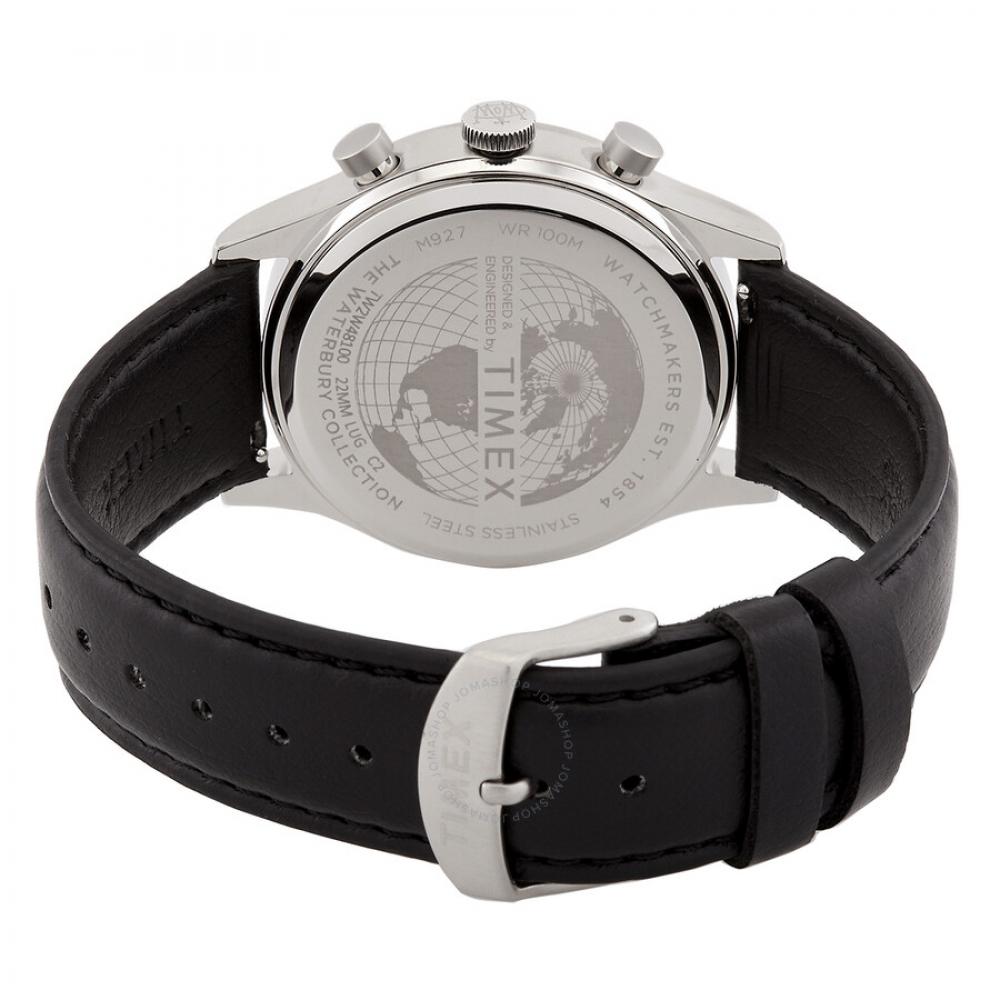 Timex Waterbury Traditional Chronograph Quartz Silver Dial Men S Watch Tw2w48100 Tw2w48100vq