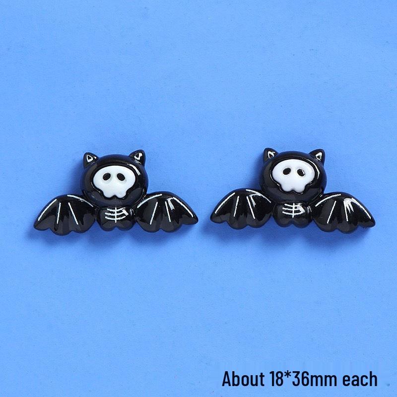 Halloween Resin Mini Ghost, Pumpkin & Black Cat DIY Ornaments