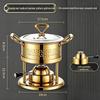 304 Stainless Steel Single-Person Hot Pot with Inflatable Gas Stove for Home, Commercial, and Camping Use