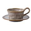 Shangqi Retro Ceramic Coffee Cup & Saucer Set