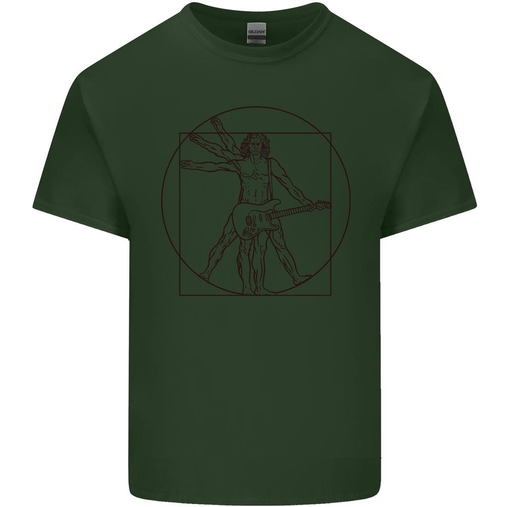 Guitar Vitruvian Unisex Guitarist Unisexs Light Cotton TShirt