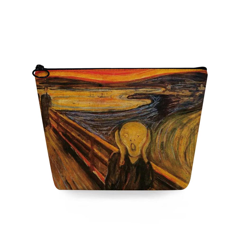 Women Oil Painting Print Cosmetic Bag Toiletries Organize Travel Storage Case 6861