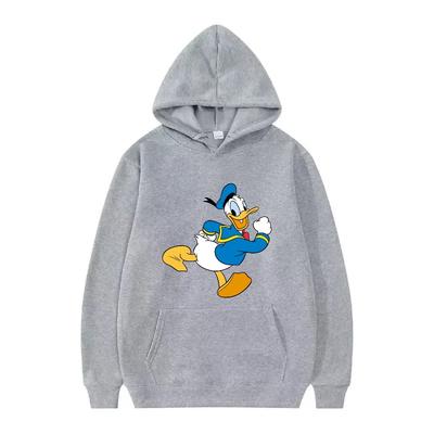Disney Mickey Mouse Pattern Woman Fashion Cartoon Loose Grey Autumn Tops Clothes Pullovers Ladies Cheap Hoodies Men Sweatshirts