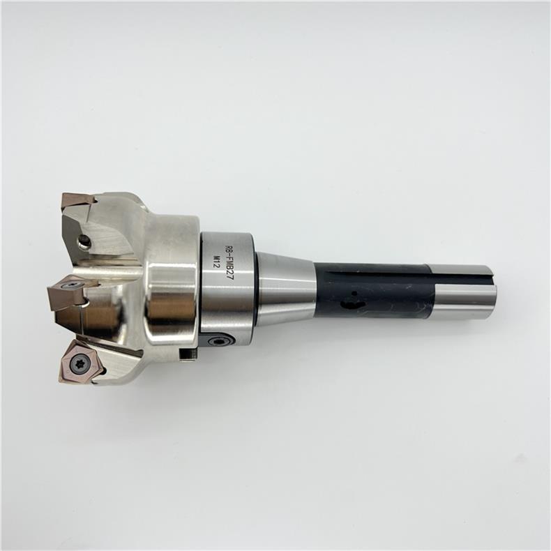 MFWN90 High-Speed Hexagonal Heavy Cutting Milling Cutter with Double-Sided Insert, Morse Taper 4 Turret R8
