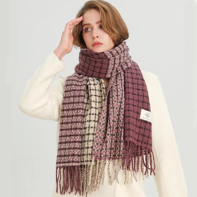 Sciarpa calda a scialle con frange unisex, alla moda, versatile, antifreddo