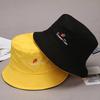 Korean Version of Fisherman's Hat Light Board Embroidery British Style Outdoor Leisure Sun Hat Sun Protection Sun Hat