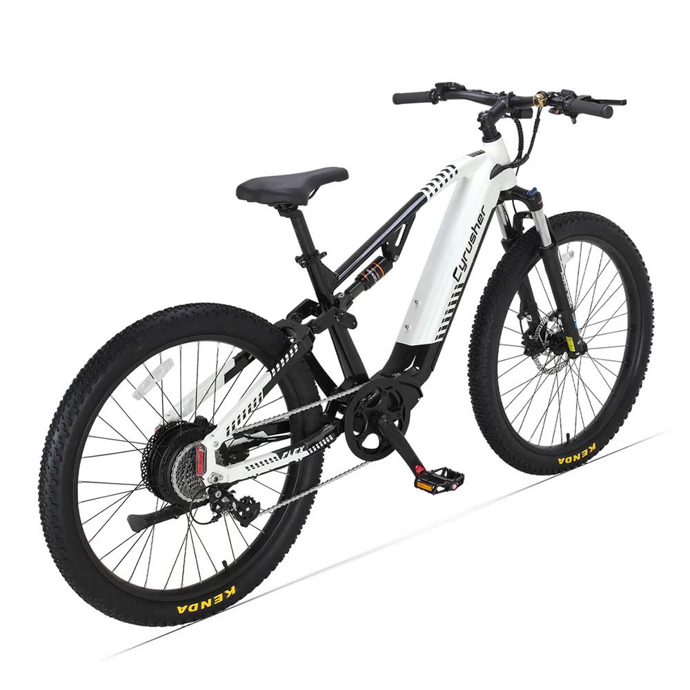 Cyrusher Flex Full Suspension Elektrische Fiets, 48V 15Ah LG Batterij, Shimano 8-Speed