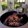 Chainsaw Man Round Area Rug Carpet Rug For Living Room Bedroom Sofa Playroom Decor Nonslip Floor Mat