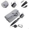 Double Sided Golf Club Brush Towel, Cleaning Tool Microfiber Towel