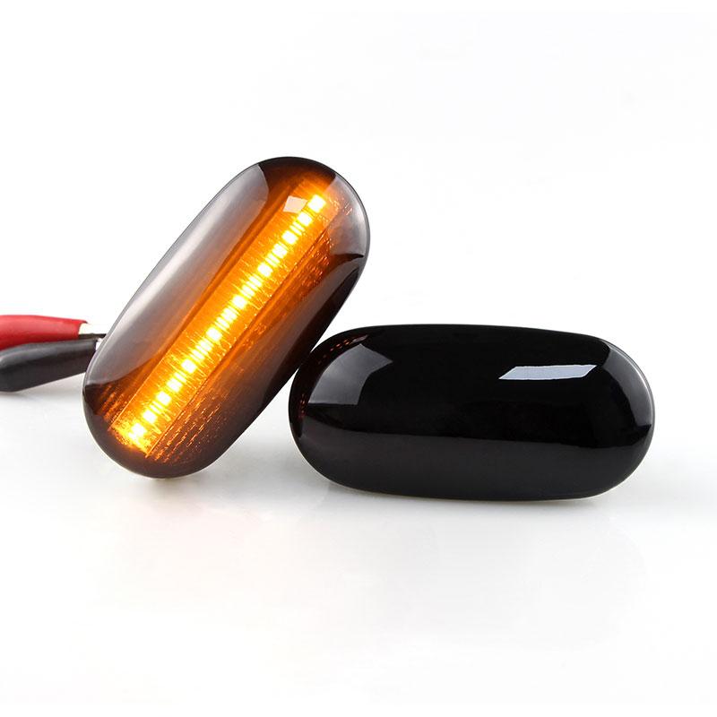 2PCS LED Turn Signal Lamps Side Marker Blinker Lights For Mitsubishi Triton/L200 2005-2015 Pajero Montero Sport Nativa 2008-2016 Dome Lights 6