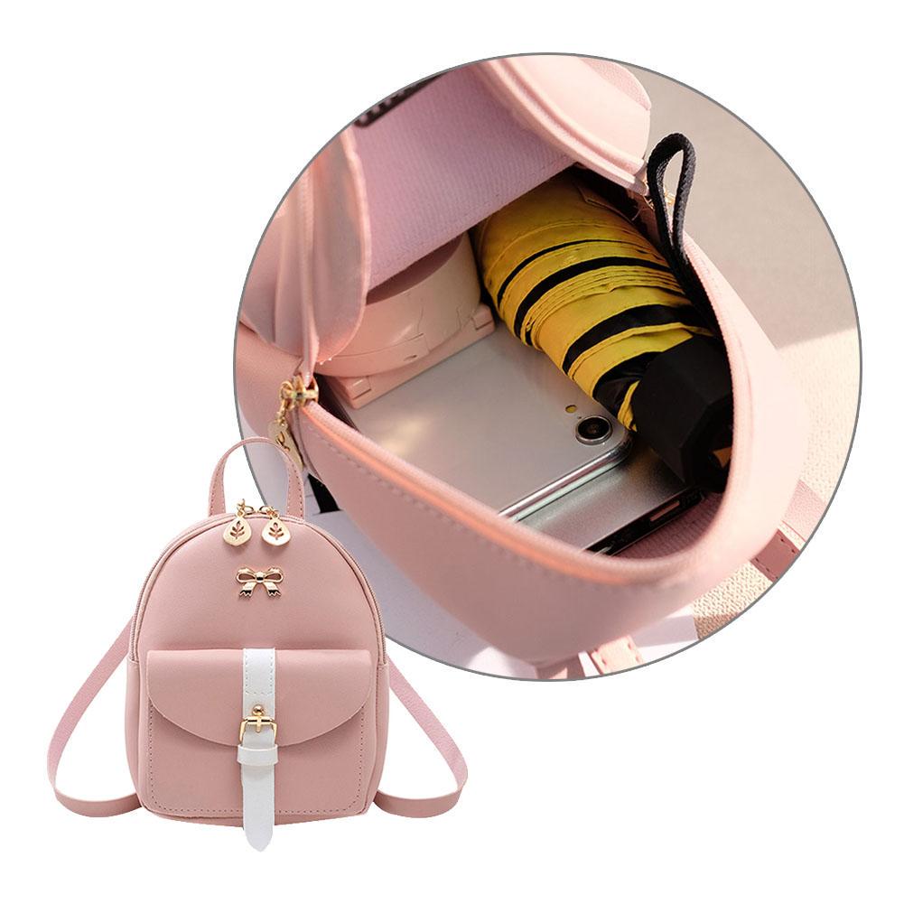 Hit Backpack Cheap Hit Color Bowknot Backpacks Women Small Shoulder PU Leather ...