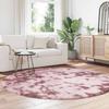 VidaXL Shaggy Rug with Long Pile Powder Pink 200x200 Cm Polyester, Rug, Bedroom Rug, Modern Rug, Living Room Rug, 4102921