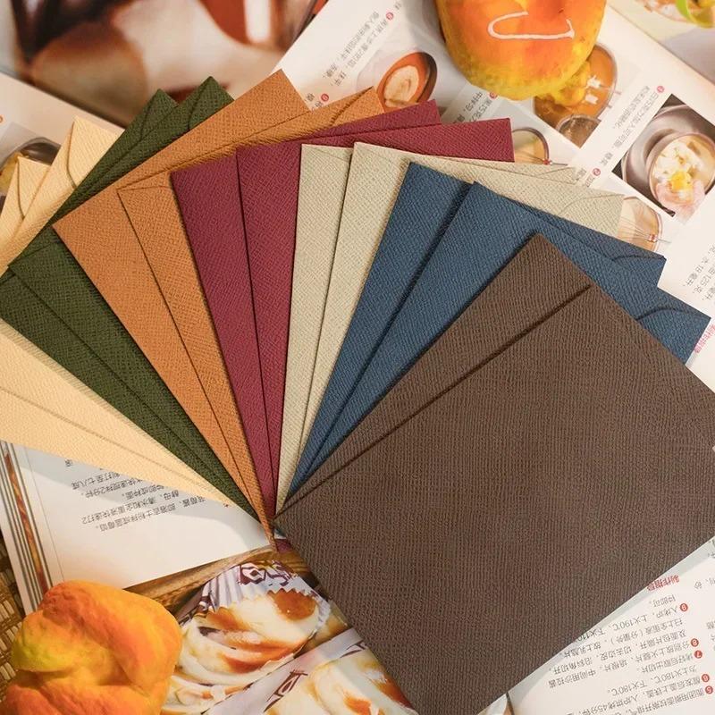10 teile/satz Fensterumschläge für Briefe DIY Handgemachte Geschenkverpackungstasche Hochzeitseinladungskartenhülle Geldumschlag Schreibwaren