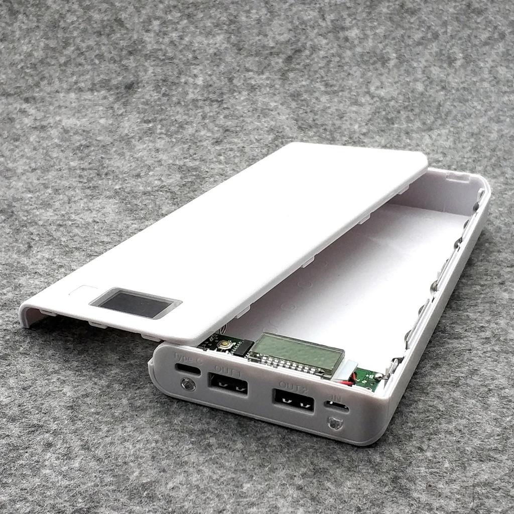 DIY Power Bank 18650 Battery Case Power Bank Battery Storage Box Powerbank Box Charger Shell Case 8*18650 Micro Type-c Interface