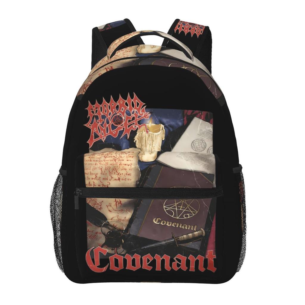 Band Morbid Angel Student Rugzak Schooltas Wandelen Reizen Dagrugzak voor Jongens Meisjes Mode Boekentas Schoudertassen