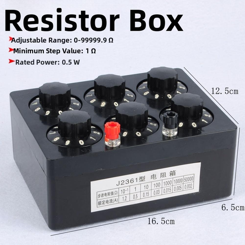 Adjustable Resistance Box 0 To 99999.9 Ohm J23022 Instrument For Physics Teaching Lab Experiment And Measurement Devic