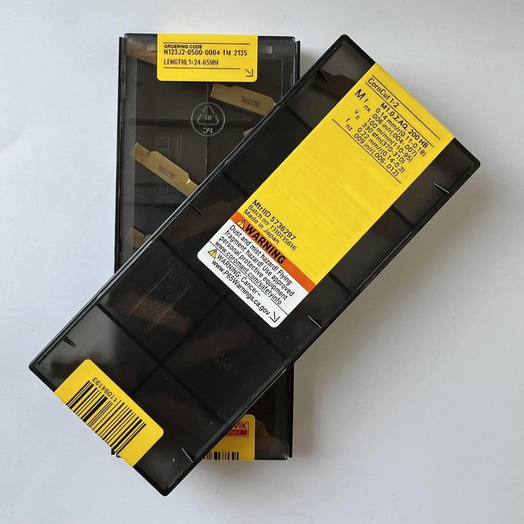 Original Sandvik / N123J2-0500-0004-TM 2135 /CNC CARBIDE tool blade 10 Pcs
