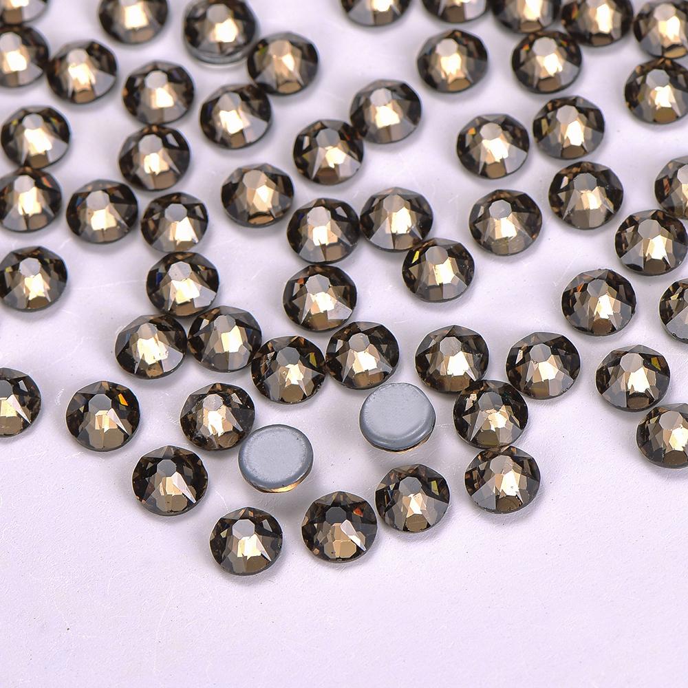 Strass Sewing Fabric Crystal Garment Hotfix Diamond Rhinestone Small Clear Flatback 70 Colors AB 8 Big and 8 Glass