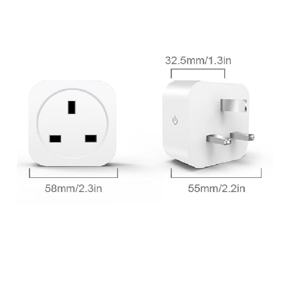 Homlly Basic 16A WiFi Socket Smart Plug Remote Control Smart Home For Alexa/Google Home