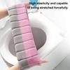 1/4Pcs Toilet Seat Covers Stretchable Thick Soft Padded Toilet Seat Warmer Cushion with Handle