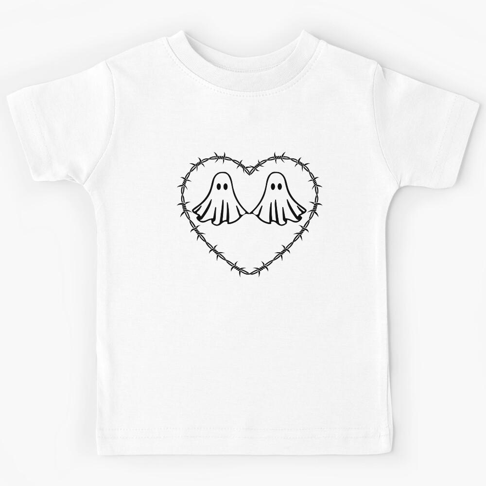 Ghost Lovers Barbed Wire Heart Kids T-Shirt 100