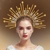 Guest of Honors Crownpiece Headbands NonSlip Hairhoop with Spiked For Dancing Event Wedding Ceremony Dressingup Headwear