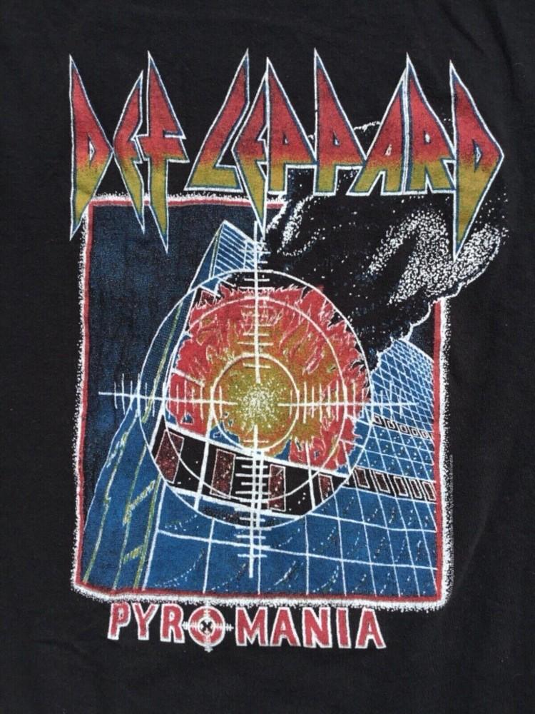 

Def Leppard PYROMANIA Black Unisex ALl size shirt A490 S