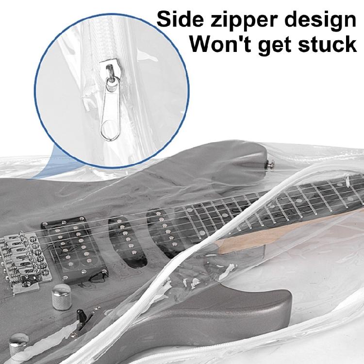 Washable Guitar Protective Storage Bag Guitar Shell Case Guitar Dust Cover Clear Dustproof Waterproof Guitar Dust Sleeve