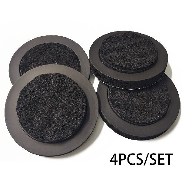 4x Car Sound Coil Soundproof Ring Bass Ring Speaker Pad Sealed Soundproof 6-6.5”