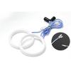 2 Stück Auto Halo Ring Engelaugen LED 60MM Weißes Licht Wasserdicht Signalleuchte Motorrad Auto Engelaugen 12V LED-Licht