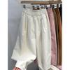 Plus Size Casual Elastic Waist Nine-Point Carrot Pants for Women - Summer Thin, Loose, Versatile Harem Style