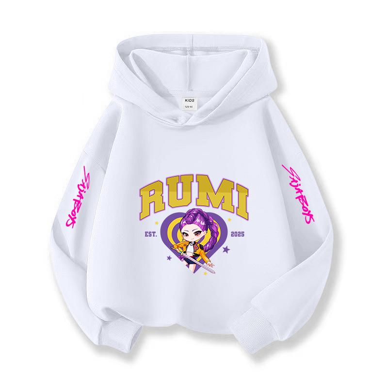 Kpop Christmas Leisure Children's Hoodie Halloween Korean Fashion Witch Hunting Fans Essential Girls'  Top