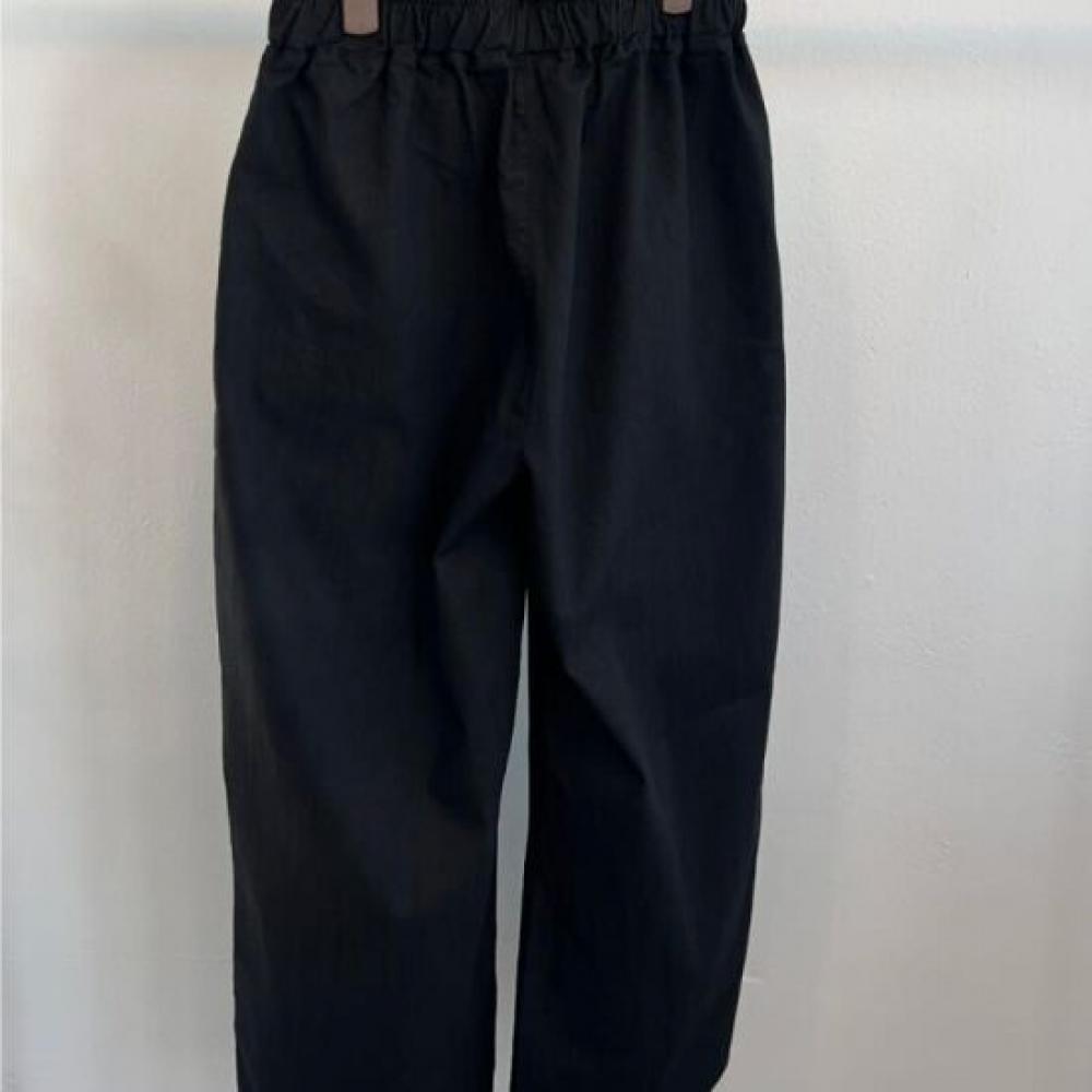 Dabimong Hiku Linen Cotton Banding Wide Pants 2 Colors