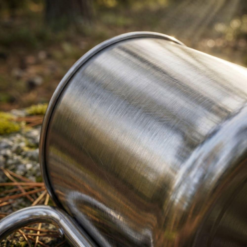 Stainless Steel Outdoor Backpacking Cup With Handle Portable Travel Cup  Outdoor Adventures