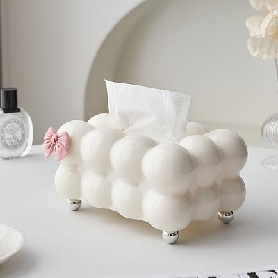 1pc Premium Cloud-Shaped Plastic Tissue Holder Solid Color Creative Paper Tissue Boxes  Car Tissue Holder  Acrylic Box