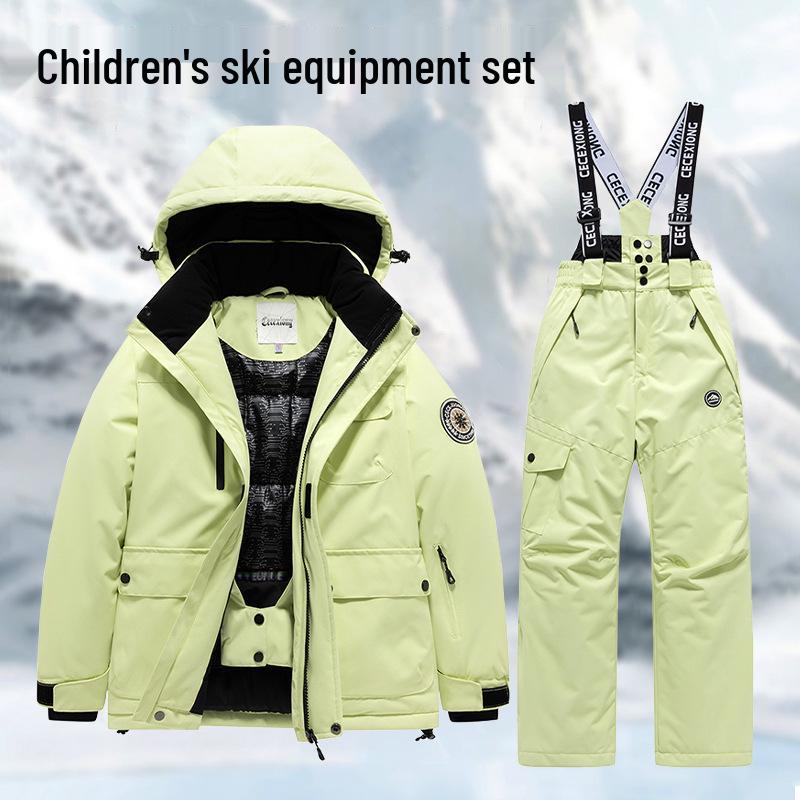 Kinder-Winter-Skianzug - Warm, Wasserdicht, Winddicht, Einteiliger Skianzug für Jungen & Mädchen