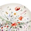 Small Dessert Plate for Cake, Porcelain Dessert, Flowers, Poppies, 20.5 cm
