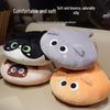 Internet Celebrity Cat Plush Non-Slip Seat Cushion - Soft Biscuit Design for Home & Office Chair