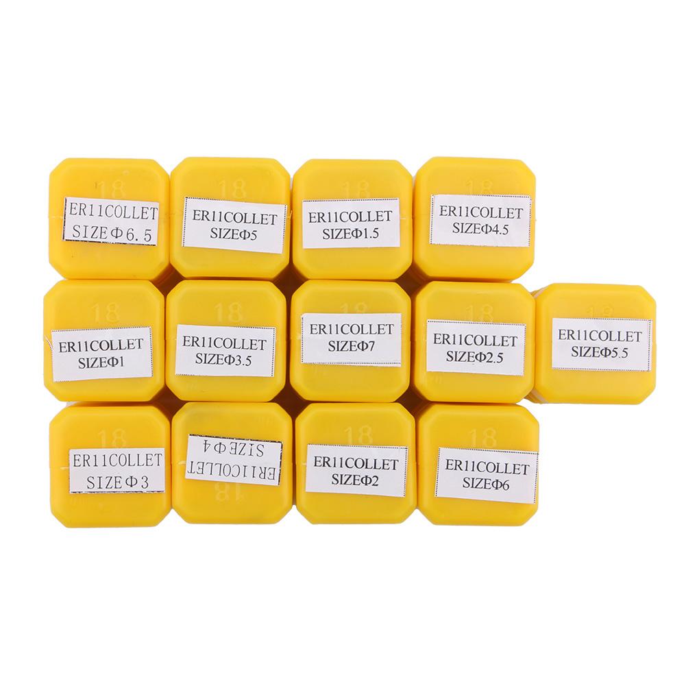 13PCS Set ER11 Collet Spring Collet Set CNC Milling Engraving Machine Tools