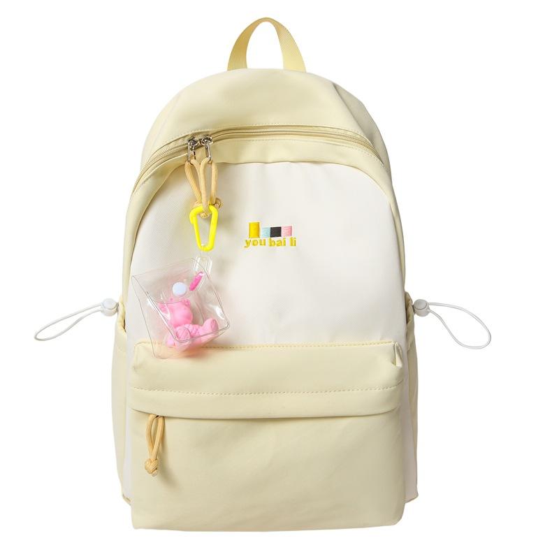 Schoolbag New Backpack, High Appearance for Middle School Students, Large Capacity, Girlish Charm, Japanese Minimalist Backpack