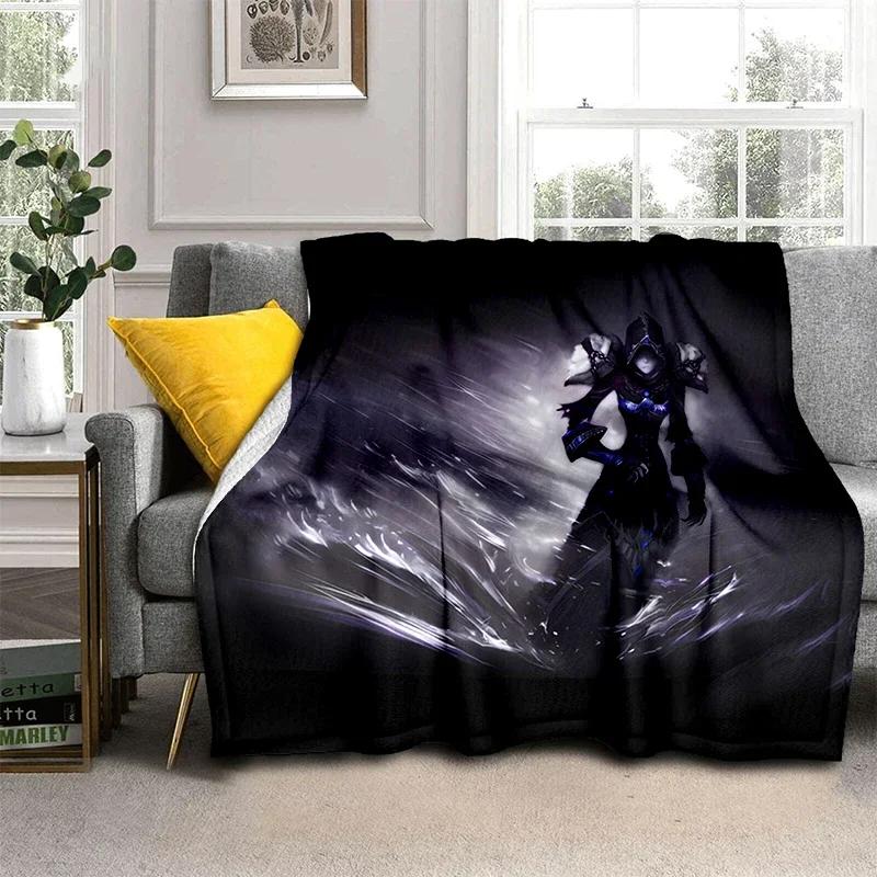 3D World Warcraft Super Burning Beauty Printed Blanket Creativity Super Soft Flannel Is Suitable For Sofa Or Bed Yoga Blanket