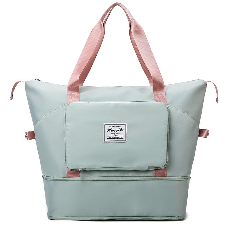 New large-capacity fitness bag short-distance dry and wet separation travel bag expandable portable maternity bag